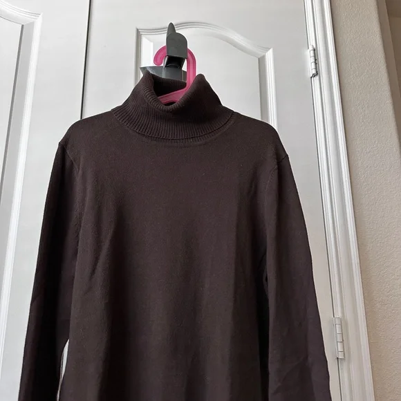 Gap chocolate brown turtleneck sweater - Picture 2 of 7